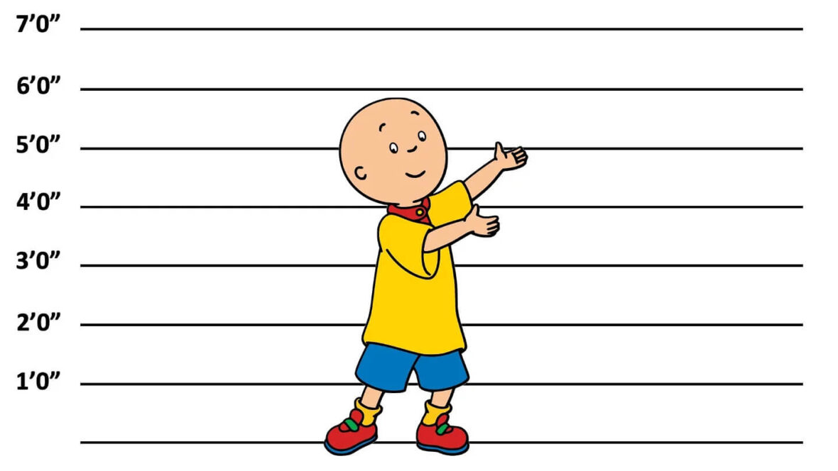How Tall Is Caillou